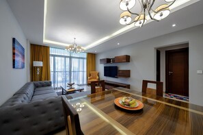 Elite Apartment | Living area - VESTA - Cairo Festival City Residence (New Cairo)