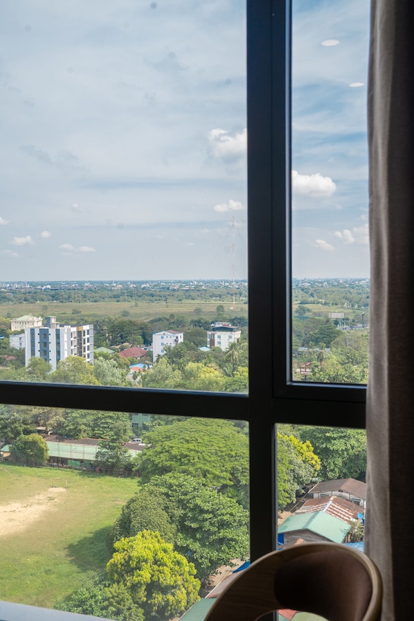 Quarto casal executivo | Frigobar, escrivaninha, Wi-Fi de cortesia, roupa de cama