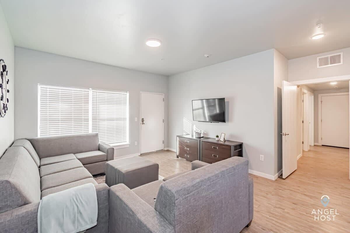 Smart TV, fireplace, foosball, offices