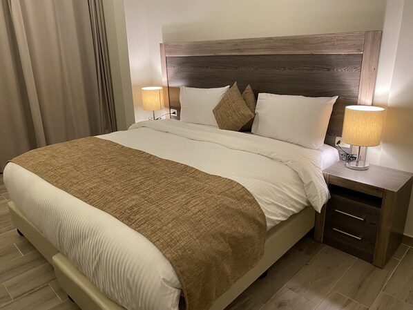 1 habitación, sábanas de algodón egipcio y ropa de cama de alta calidad