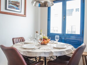 Dining - Sandy Bay Home with roof terrace and sea views (Caleta de Famara)