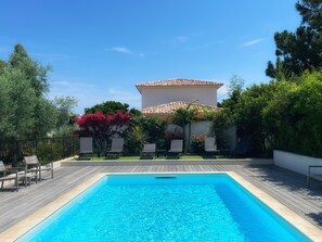 A heated pool