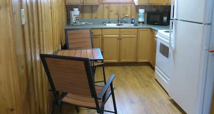 Log duplex - 1/2 mile from gate of Eielson AFB.