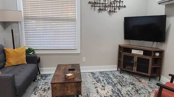 TV, books, music library, video library