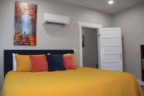 1 bedroom, blackout curtains, iron/ironing board, free WiFi