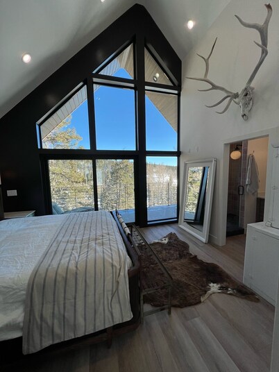 Modern Scandinavian cabin steps away from slopes.  Ski-in-Ski-out with Jacuzzi!