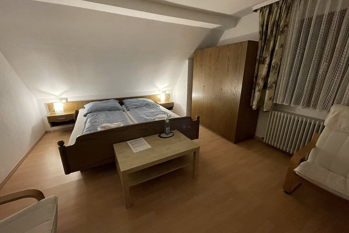 Down duvets, desk, iron/ironing board, free WiFi