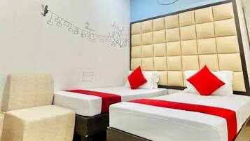 Corporate Twin Non A/c | Desk, laptop workspace, free WiFi, individually furnished