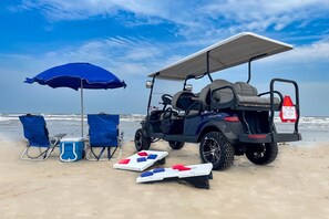 Vlak bij het strand