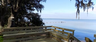Secluded Waterfront property on Perdido Bay with a dock and private beach