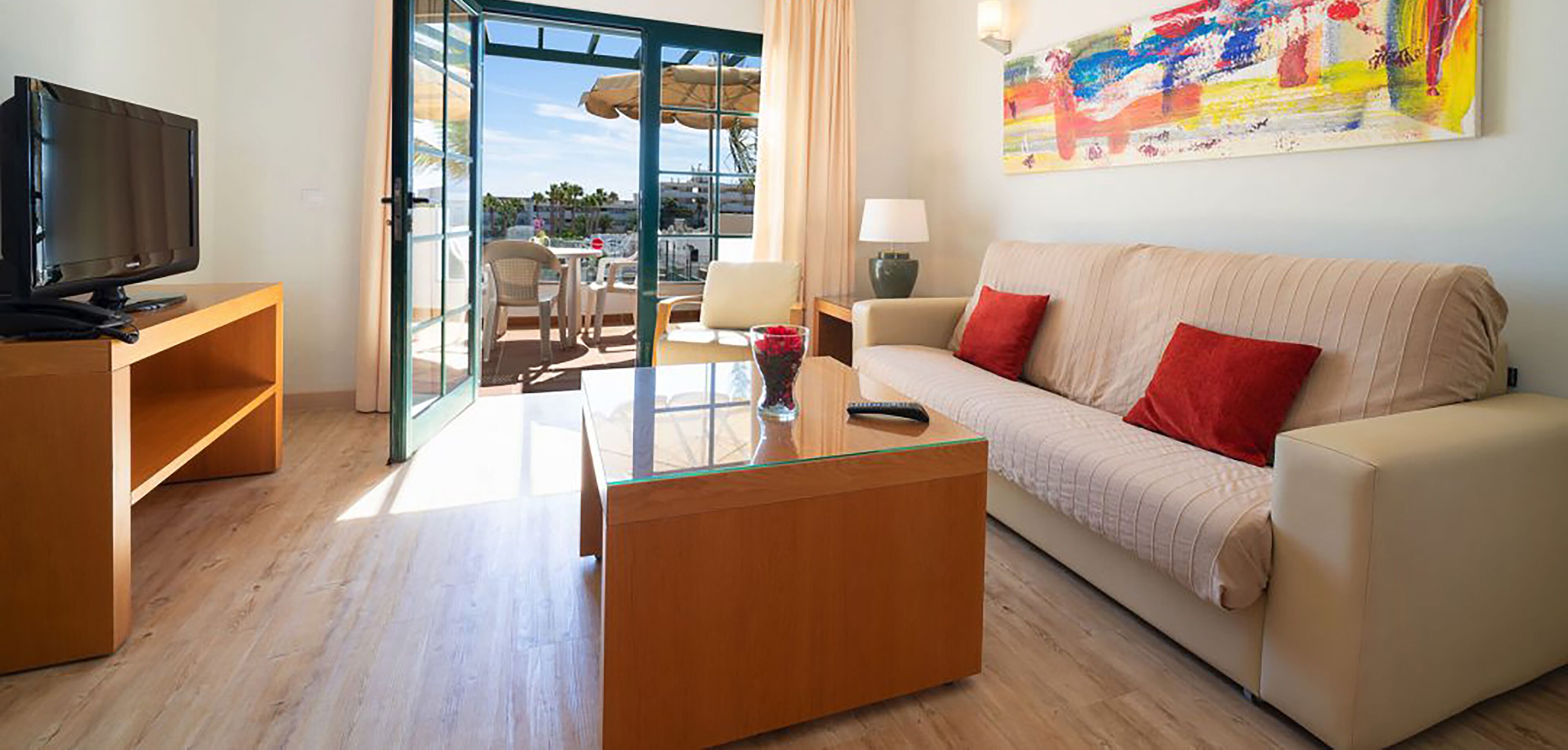 Apartment, 1 Bedroom, Pet friendly | Living area | 40-inch flat-screen TV with digital channels, TV