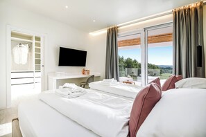 Family Villa, 4 Bedrooms (Luxury Villa Sonia With Wellness &) | 4 bedrooms, laptop workspace, iron/ironing board, free WiFi