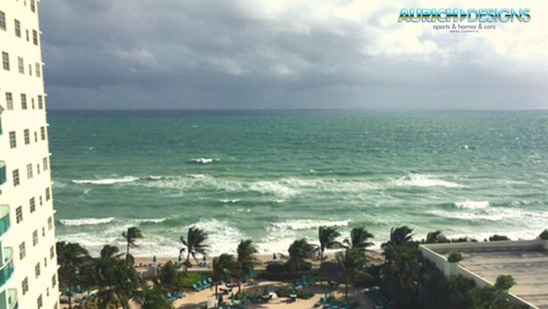 A resort with a pool, beach, and ocean view. - The Tides on the Beach by Aurich Designs (Hollywood)