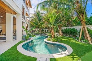 A heated pool