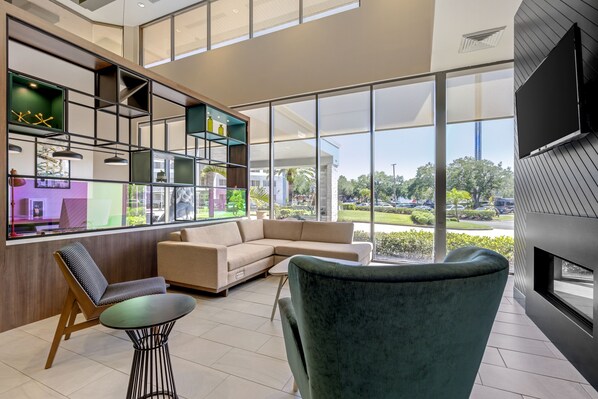 Sala de estar en el lobby