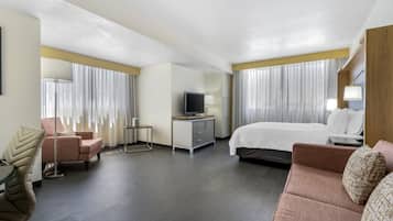 Kamar Premium, 1 Tempat Tidur King dengan tempat tidur Sofa | Seprai katun Mesir, seprai premium, dan selimut bulu angsa