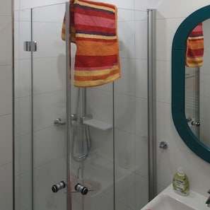 Shower, hair dryer