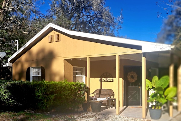 Front with patio