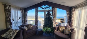Smart TV, fireplace, DVD player, video library