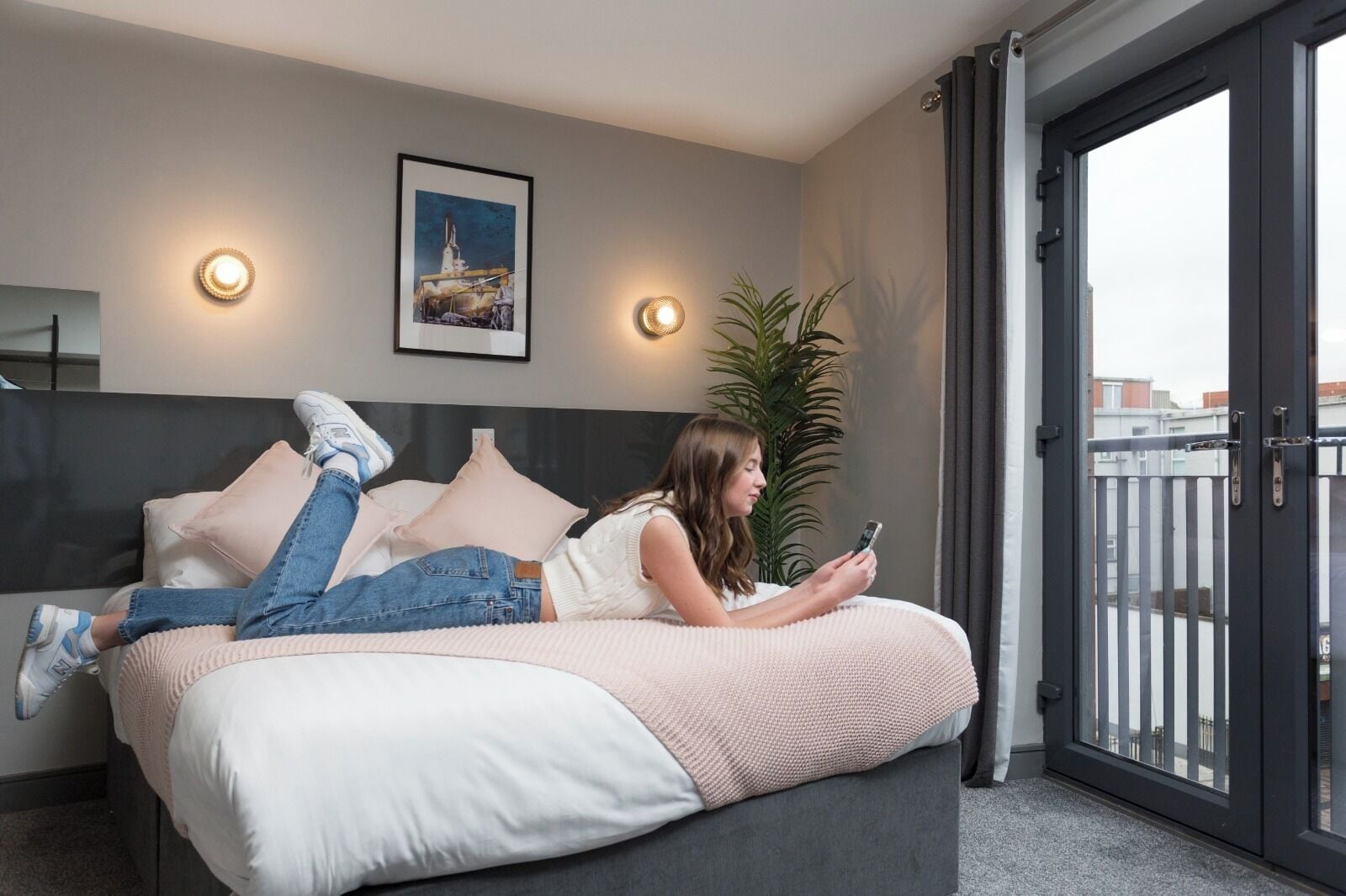 comfort triple room | memory-foam beds, desk, laptop workspace, iron/ironing board