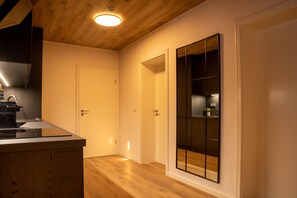 Family Apartment, 2 Bedrooms, Mountainside | Private kitchen | Fridge, microwave, oven, stovetop - Hillside No. 18 (Loucna Pod Klinovcem)