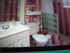 Shower, towels - Hillside view and a pool (Bridgetown)