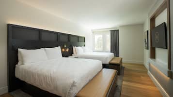 Quarto casal superior, 2 camas Queen | 1 quarto, roupas de cama premium, cofres nos quartos, escrivaninha