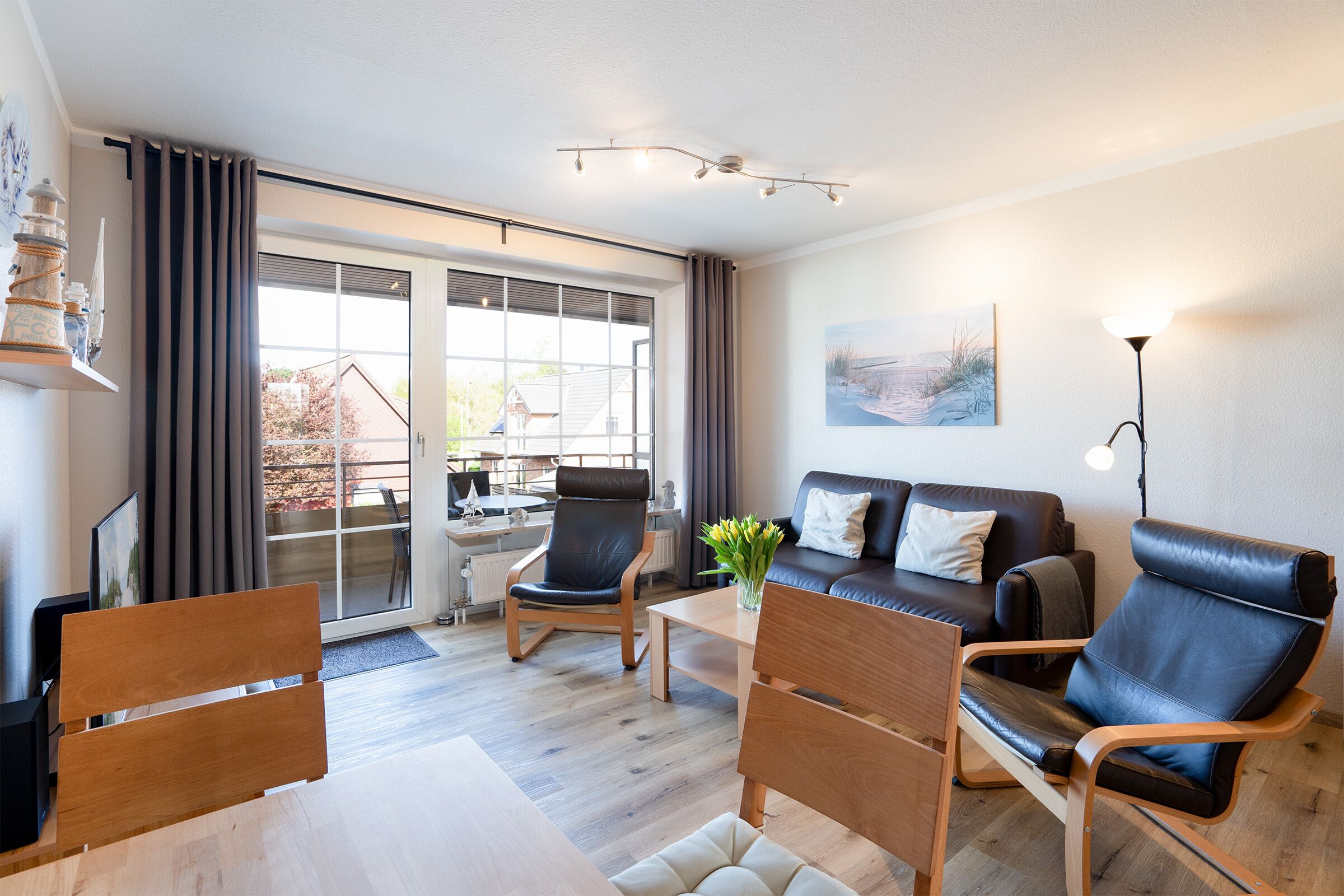 Tv, dvd-spelare och en stereo