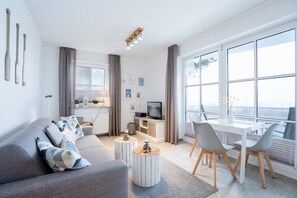 TV, DVD player, stereo