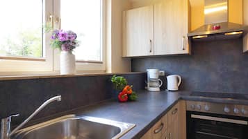 Fridge, oven, stovetop, dishwasher