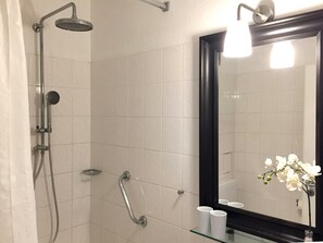 Shower, hair dryer