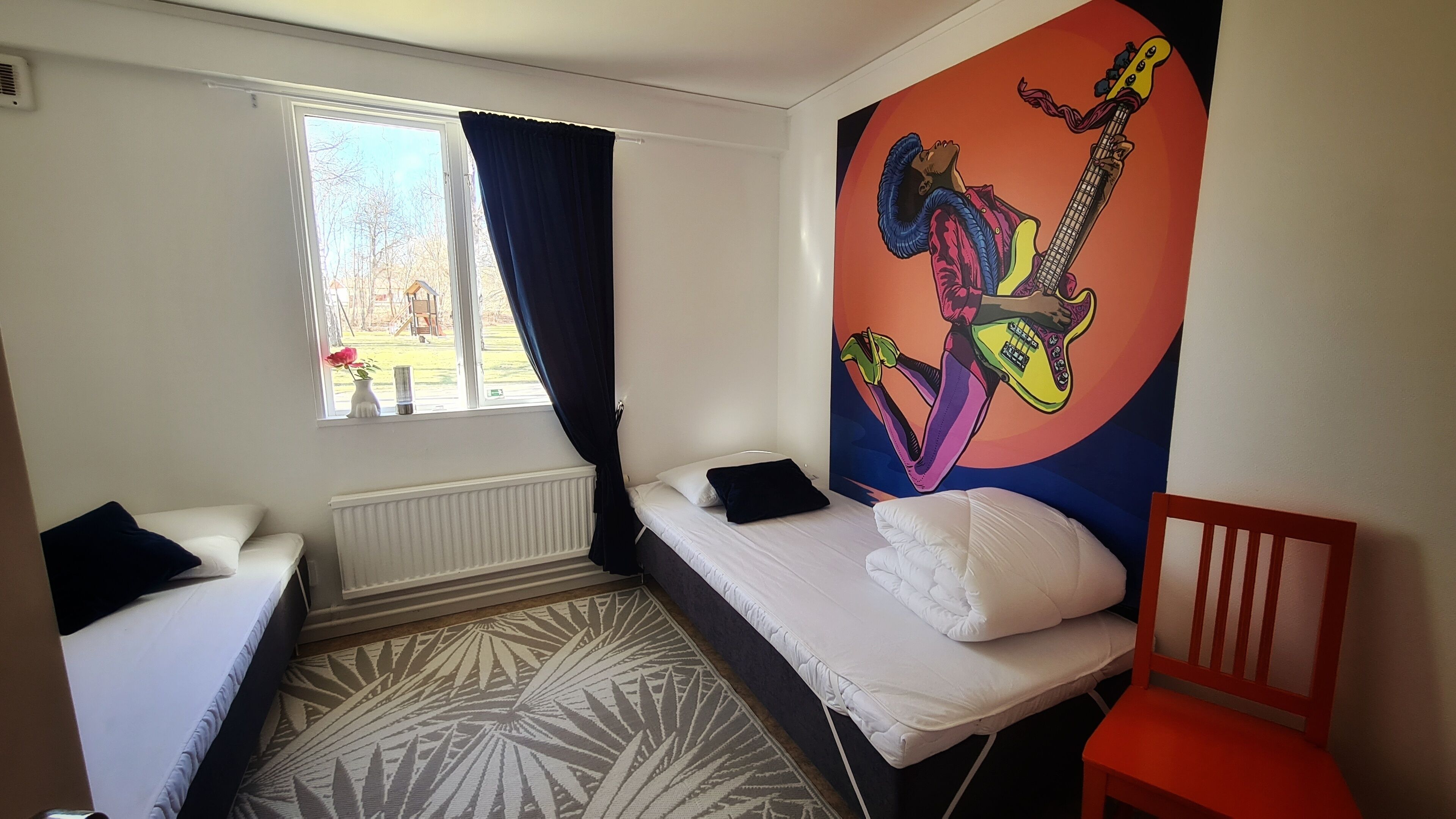 Design-Zimmer, Mehrere Schlafzimmer, barrierefrei, Whirlpool | Individuell dekoriert, kostenloses WLAN