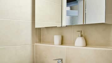 Shower, hair dryer
