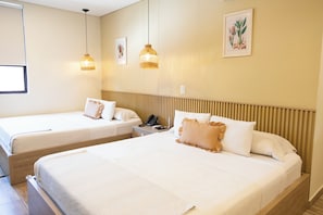 Phòng đôi Deluxe | 1 phòng ngủ, bộ đồ giường cao cấp, chăn bông, nệm có lớp đệm bông