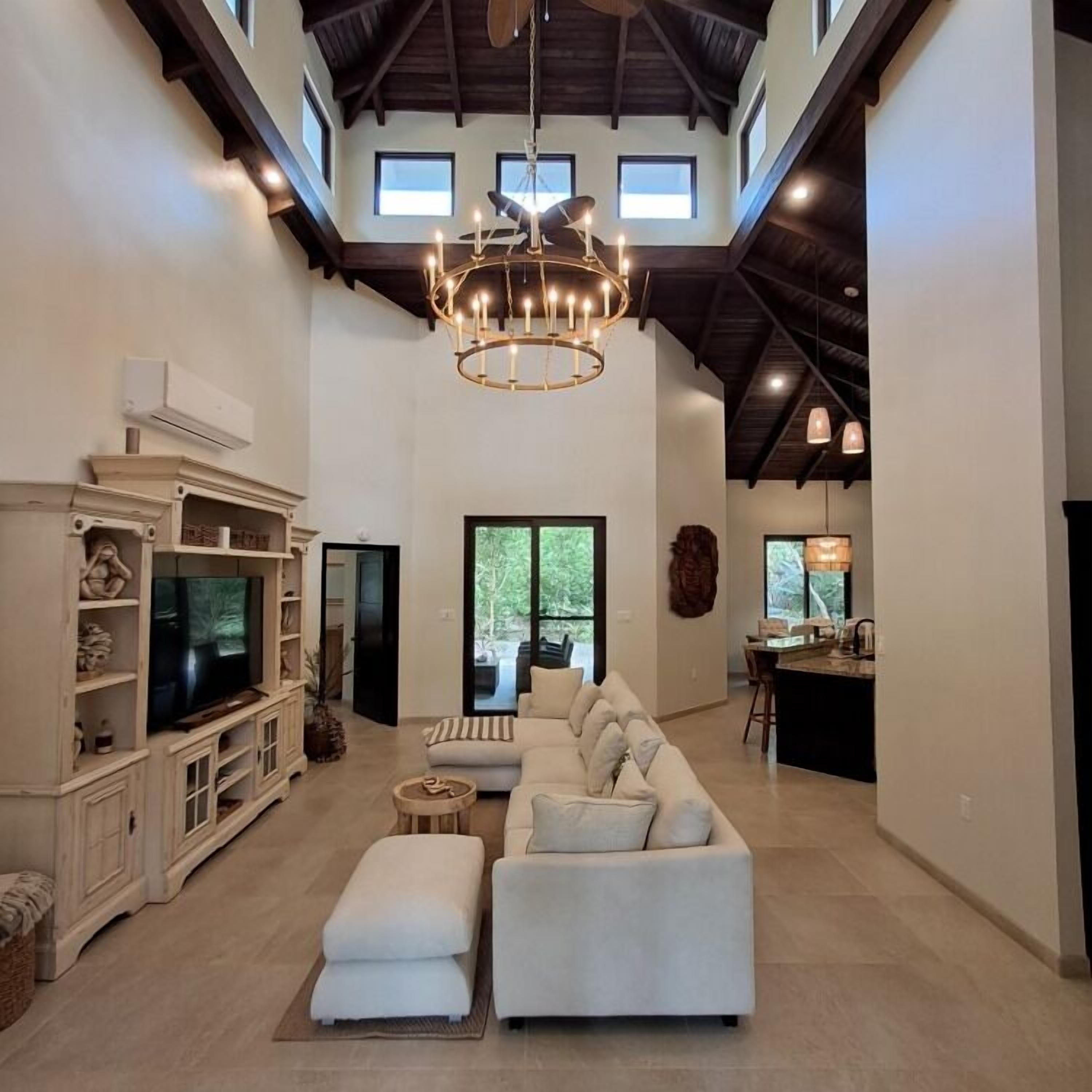 Family Villa | Living area | 50-inch Smart TV with digital channels, TV