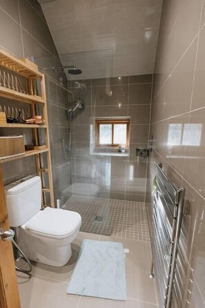Shower, hair dryer