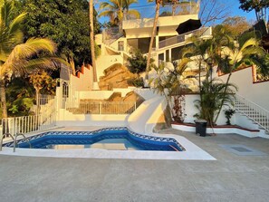 Building look from the common area - Del Mar PV Condo 4: Oceanfront 1BR, Huge Terrace (Aguacate)