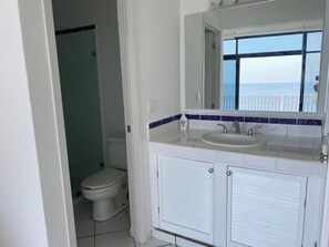 Bathroom inside bedroom  - Del Mar PV Condo 4: Oceanfront 1BR, Huge Terrace (Aguacate)