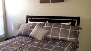 3 bedrooms, iron/ironing board, travel crib, WiFi