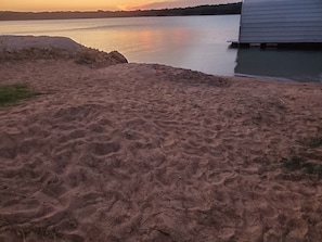 Vlak bij het strand