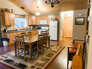 Fridge, microwave, oven, stovetop - Deer Run Unit #10 on Big St Germain Lake (St Germain)