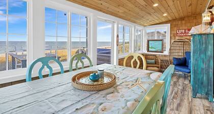 Beachfront Bliss: Modern Plymouth Home w/ Direct Beach Access and deck in front of ocean!