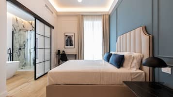Habitación doble junior | Edredón, camas con efecto memoria y minibar