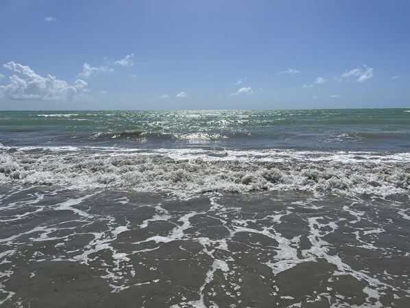Sun-loungers, beach towels