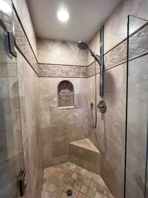 Hair dryer, towels