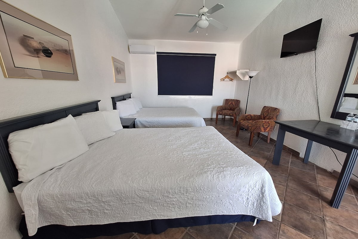 Down duvets, iron/ironing board, bed sheets