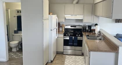 Clean and spacious unit with private balcony 1.5 blks from the beach!