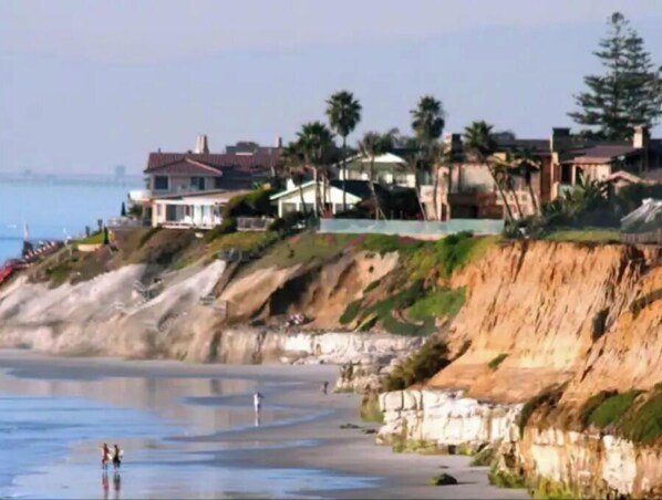 Sun-loungers, beach towels