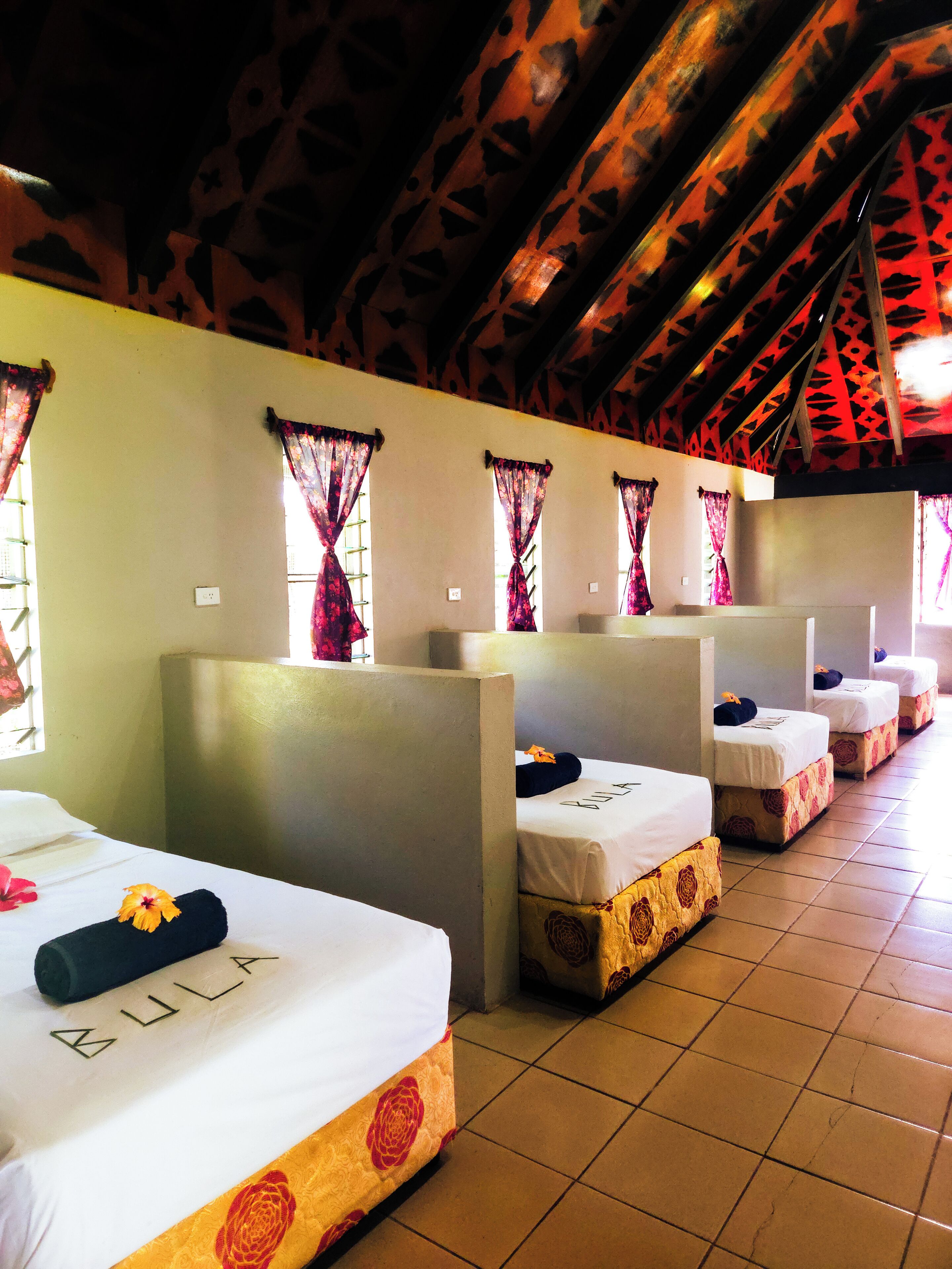 Classic Shared Dormitory, Multiple Beds, Partial Ocean View, Garden Area | Bed sheets