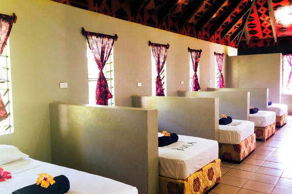 Classic Shared Dormitory, Multiple Beds, Partial Ocean View, Garden Area | Bed sheets